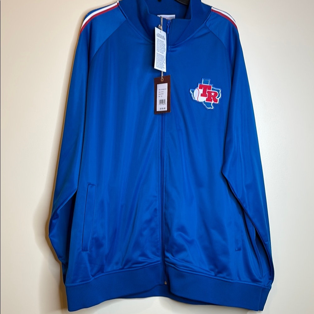 Brand new with tags Texas Rangers 3XLB zip up jacket